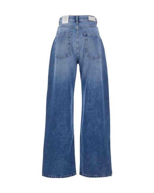 ICON DENIM Blue Poppy High-Rise Wide-Leg Jeans