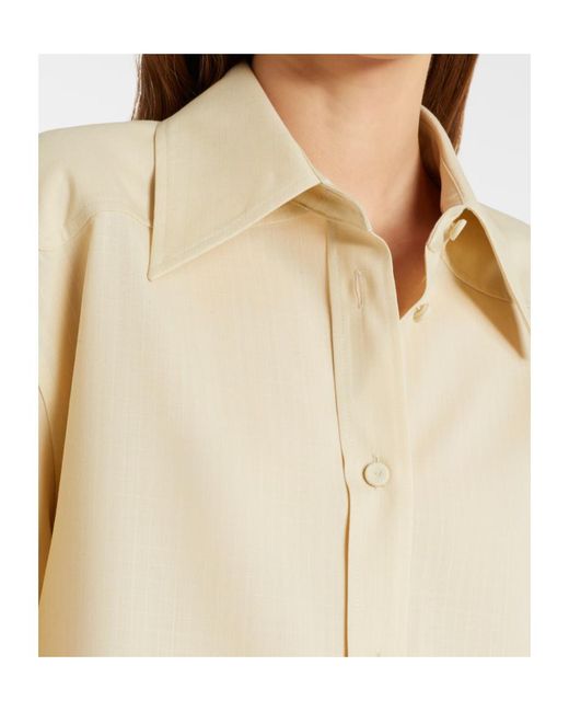Jil Sander Natural Wool Shirt