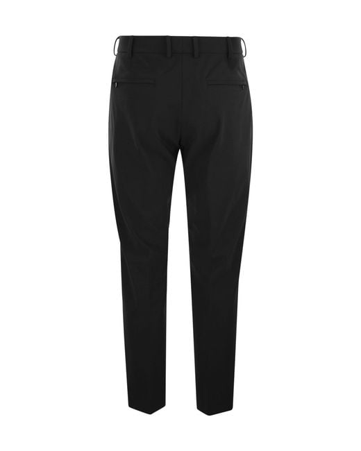 PT01 Black Pt Torino Pleated Tailored Trousers for men