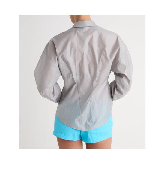Paloma Wool Gray Textured Button-Up Shirt