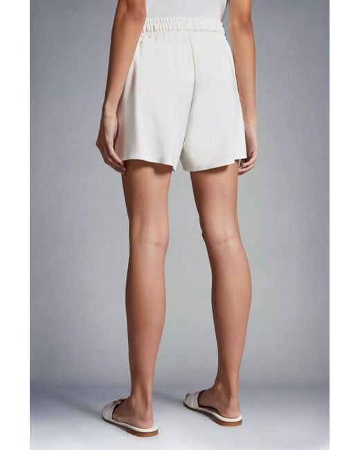 Moncler White Viscose Shorts