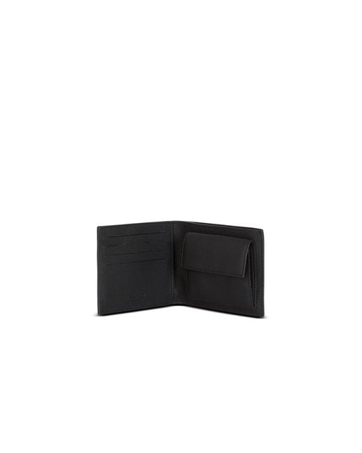 Balmain Black Logo Detailed Bi-Fold Wallet for men