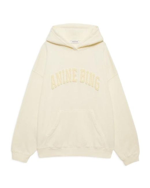 Anine Bing Natural Crew Neck Sweatshirt
