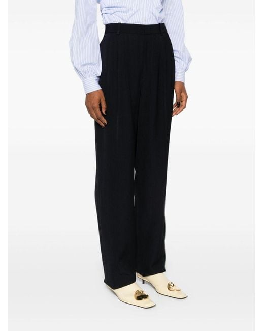 Bottega Veneta Black Straight Casual Pants