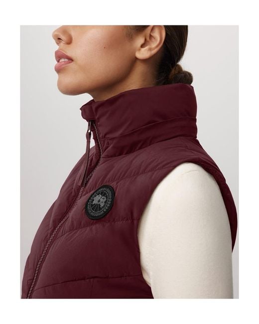 Canada Goose Purple Clair Vest Label