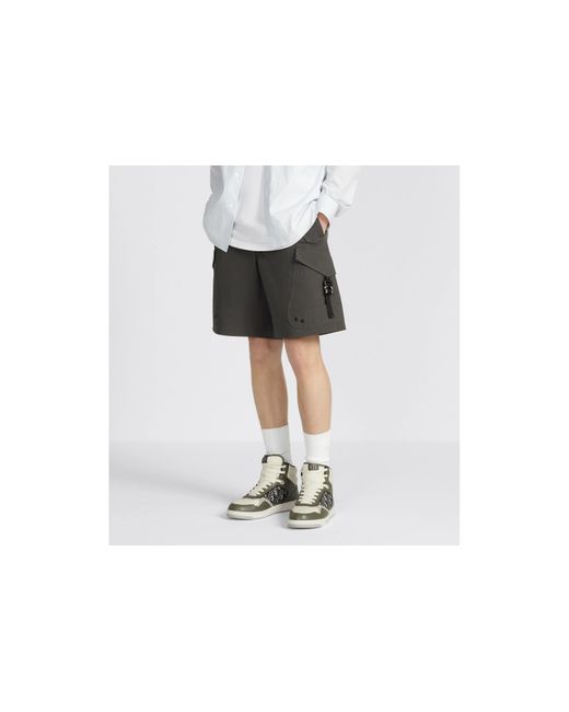 Dior Gray Homme Cargo Bermuda Shorts for men