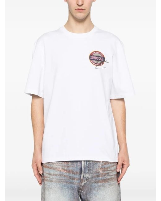 Martine Rose White Graphic T-Shirt for men