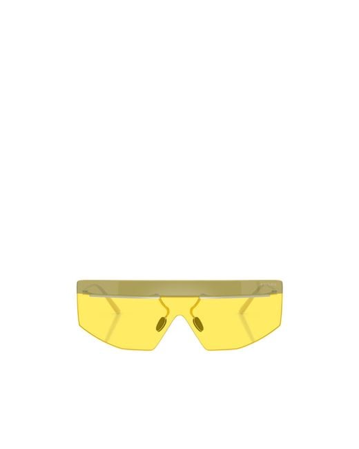Prada Yellow Eyewear Aviator Sunglasses for men