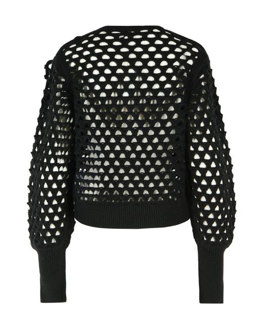 Blumarine Black Cut-Out Detailed Cardigan