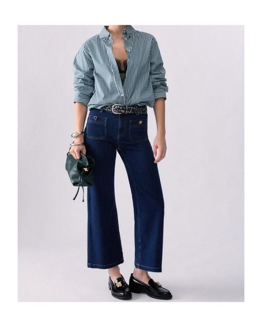 Liu Jo Blue Striped Shirt