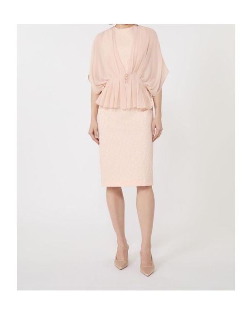 Max Mara Natural Buttoned Pleated Blouse