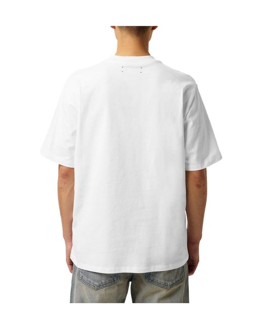 Amiri White Cotton Short-Sleeved T-Shirt for men