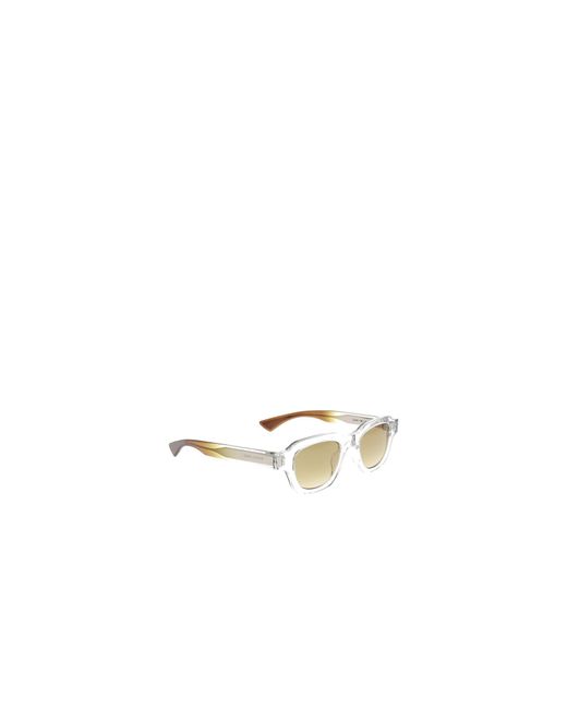 Saint Laurent White Eyewear Rectangular Frame Sunglasses for men