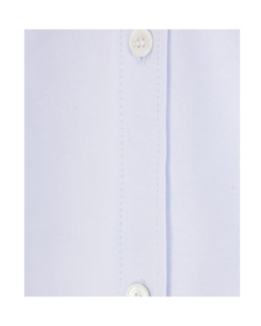 Maison Kitsuné White Maison Kitsuné Fox Head Embroidered Long-Sleeved Shirt for men
