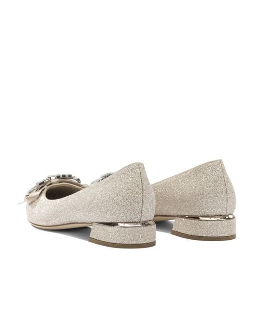Jimmy Choo Natural Auria Flats