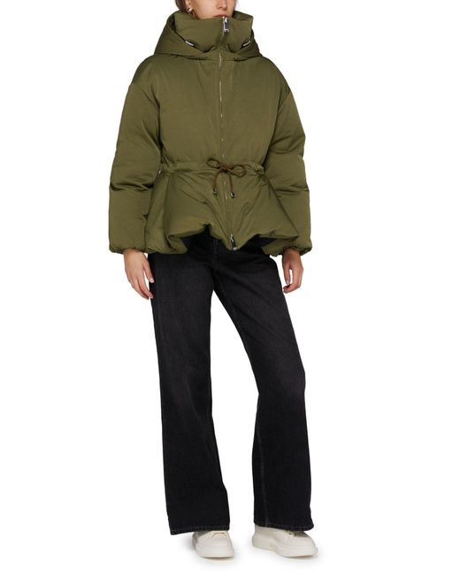 Alexander McQueen Green Basque Down Jacket