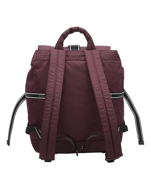Ganni Purple Flap Backpack