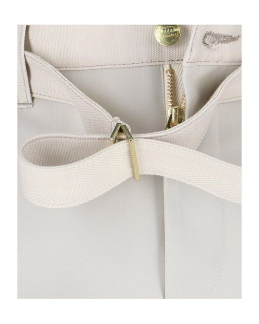 SACAI X CARHARTT WIP White Duck Pants for men