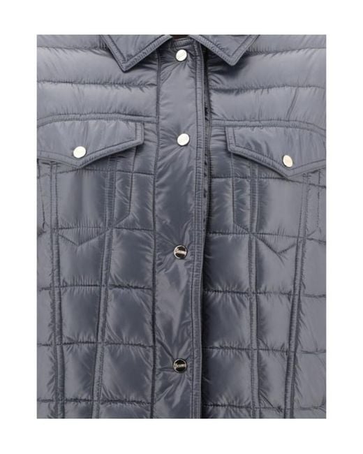 Herno Gray Long Sleeved Quilted Down Jacket