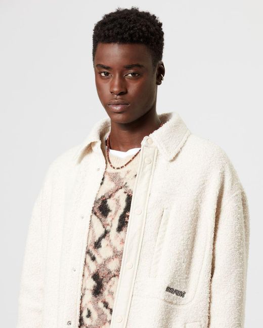 Isabel Marant Natural Maja Logo Patch Jacket for men