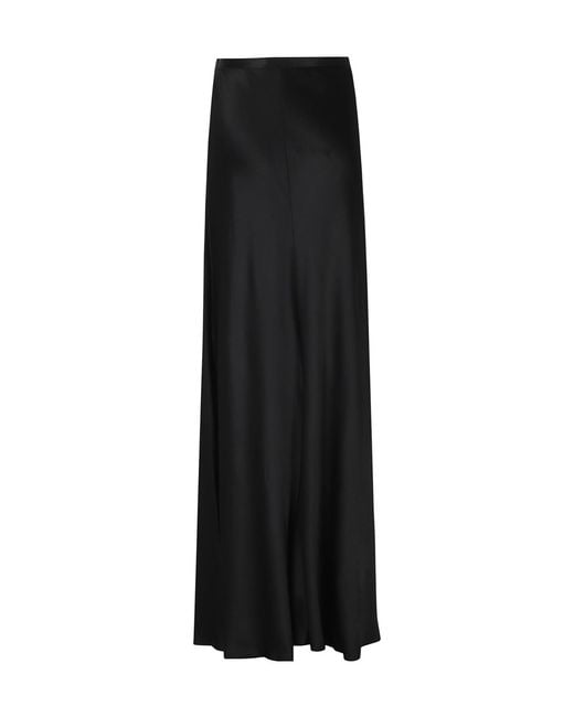 Alberta Ferretti Black Draped Skirt