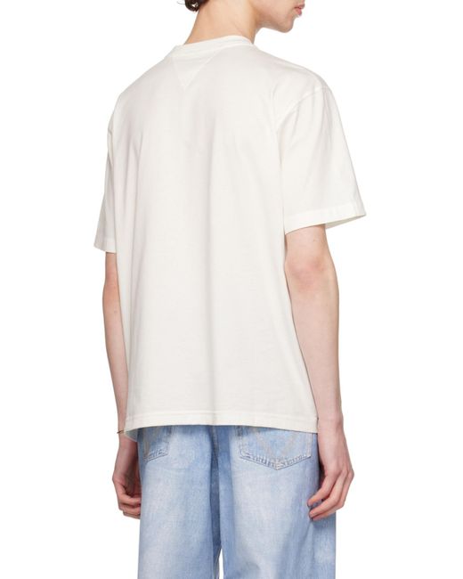 Bottega Veneta White Relaxed Fit Jersey T-Shirt for men