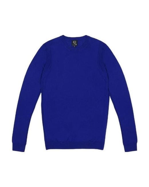 McQ Alexander McQueen Blue Logo Knitted Pullover for men