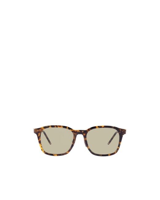 Thom Browne Metallic Rectangular Sunglasses for men