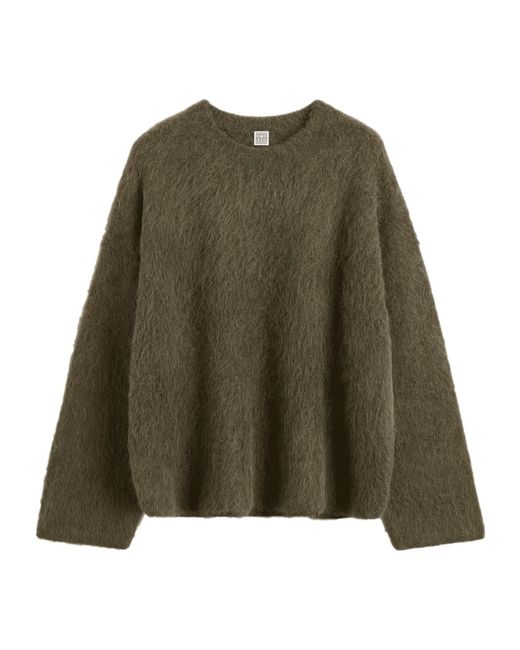 Totême Green Totême Crewneck Knitted Jumper