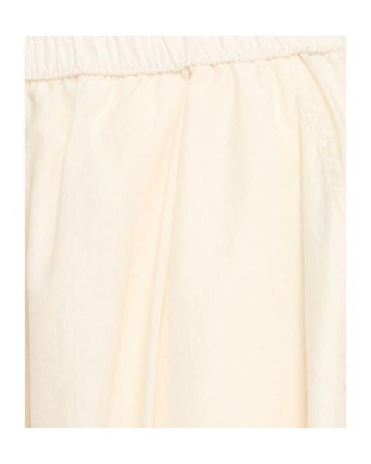 Philosophy Di Lorenzo Serafini White Elastic Waist Casual Pants
