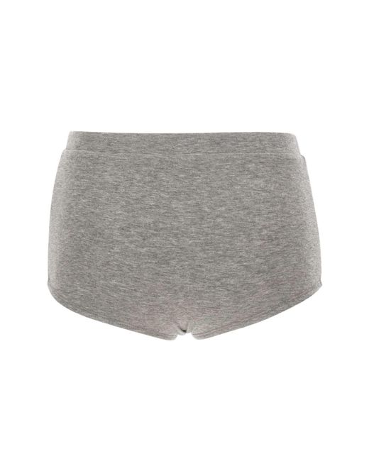 Entire studios Gray Limone Ribbed Booty Shorts