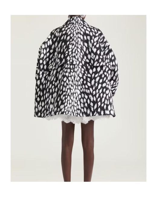Givenchy Black Cocoon Collared Short Coat
