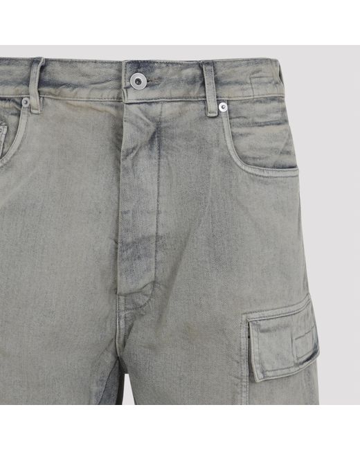 Rick Owens Gray Pocket Detailed Straight-Leg Jeans for men