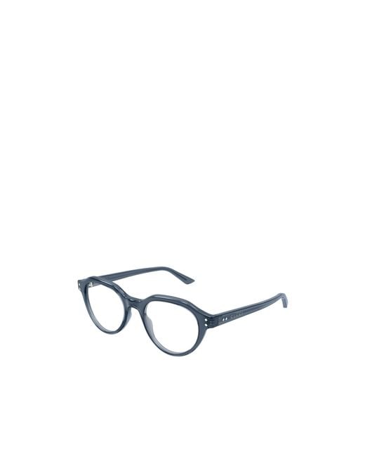 Gucci White Eyewear Round Frame Glasses for men