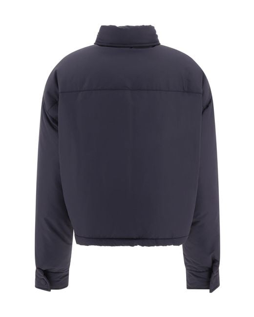 Miu Miu Blue Cropped Puffer Jacket