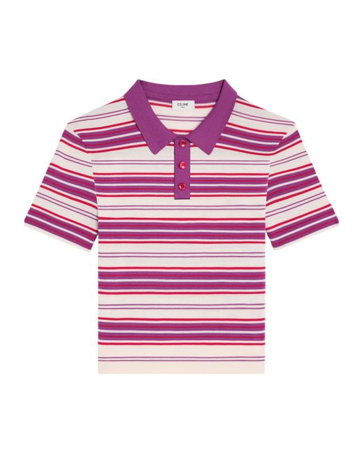 Céline Pink Polo Sweater
