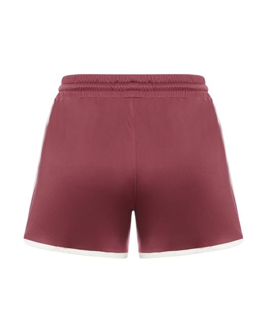 Céline Red Mini Short Jogger With Triomphe Logo