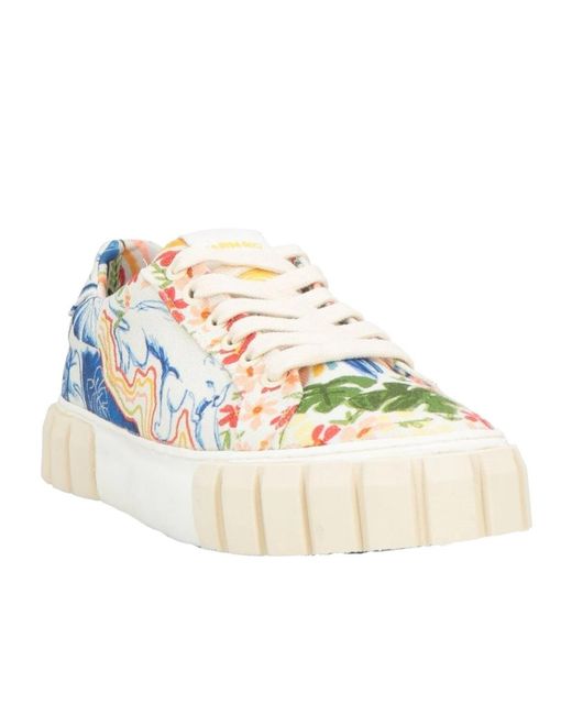 Farm Rio Blue Lace-Up Sneakers
