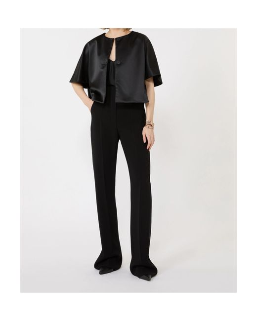 Max Mara Black High-Waisted Casual Pants