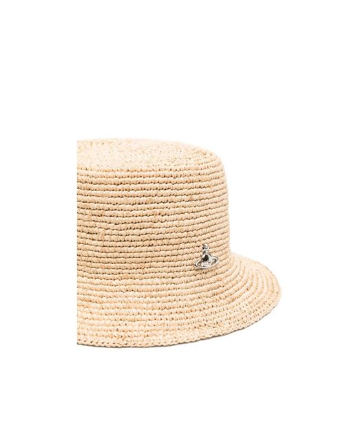 Vivienne Westwood Natural Raffia Bucket Hat