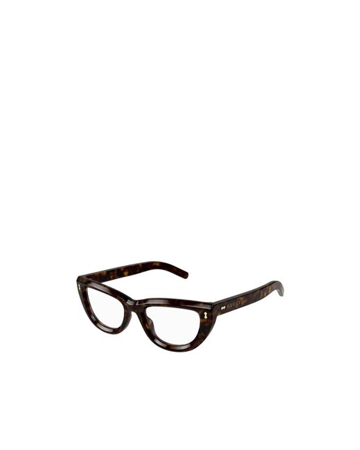 Gucci White Eyewear Cat-Eye Frame Glasses