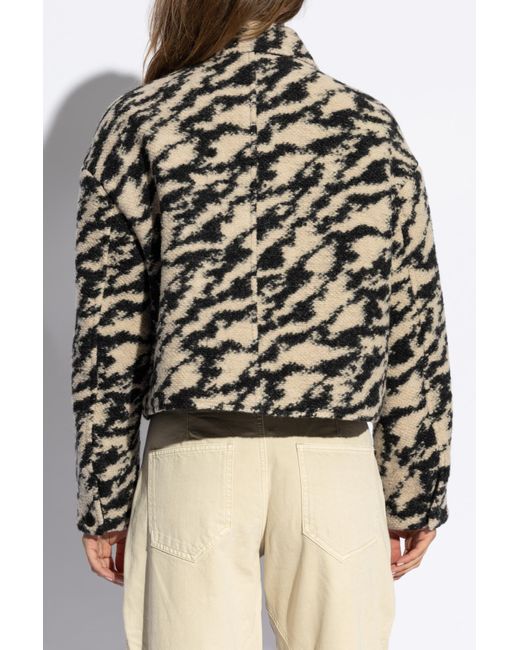 Isabel Marant Black Isabel Marant Étoile Ferida Printed Jacket