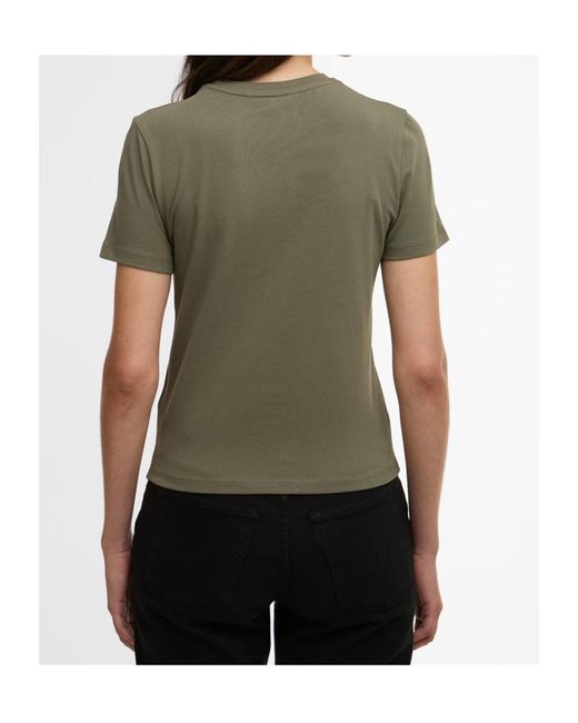 Barbour Green Logo Crew Neck T-Shirt