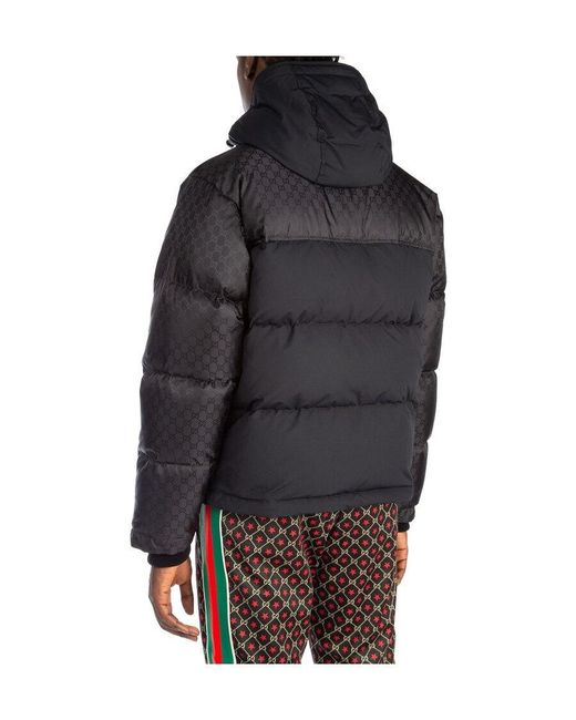 Gucci Black Hooded Down Jacket for men