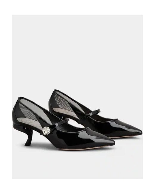 Roger Vivier Black Virgule Babies Pumps