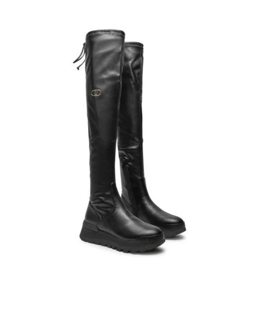 Liu Jo Black Logo Boots