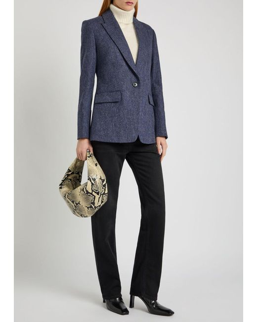 Veronica Beard Blue Vega Dickey Wool Blazer
