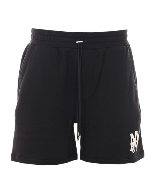 Amiri Black Drawstring Shorts for men