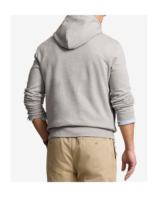 Polo Ralph Lauren Gray Polo Bear Fleece Hoodie for men