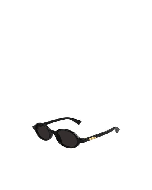 Bottega Veneta White Eyewear Oval Frame Sunglasses for men
